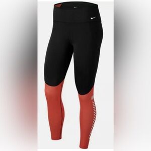 Nike Women 7/8 Mesh Bottom Leggings Running Workout Tights